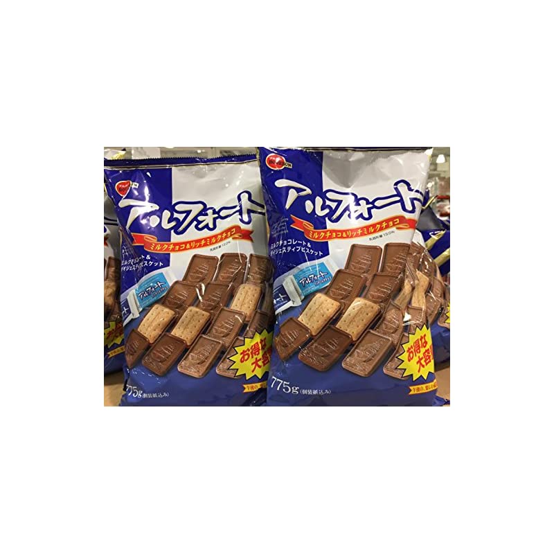 ブルボン アルフォートミルクチョコ＆リッチミルクチョコ 大容量775g2袋