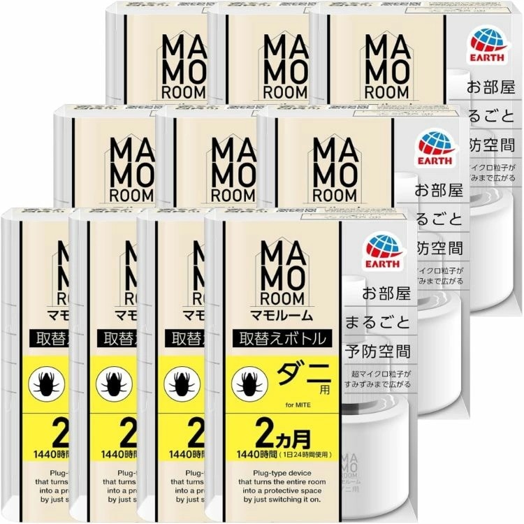 10個セット アース製薬 マモルームダニ用取替えボトル 2ヵ月用1本入 ダニアレル物質の生成抑制 ダニを無力化 7,892円