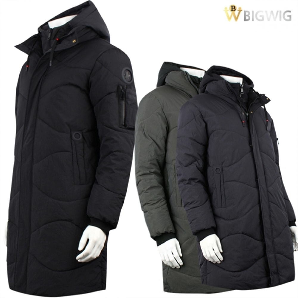 (ザビッグボス) ハーフロングパッド入りジャンパーウィンター