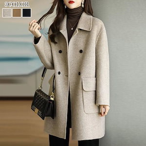 韓国ファッション コート チェスターコート 冬服 モッズコート 3色コート / C002