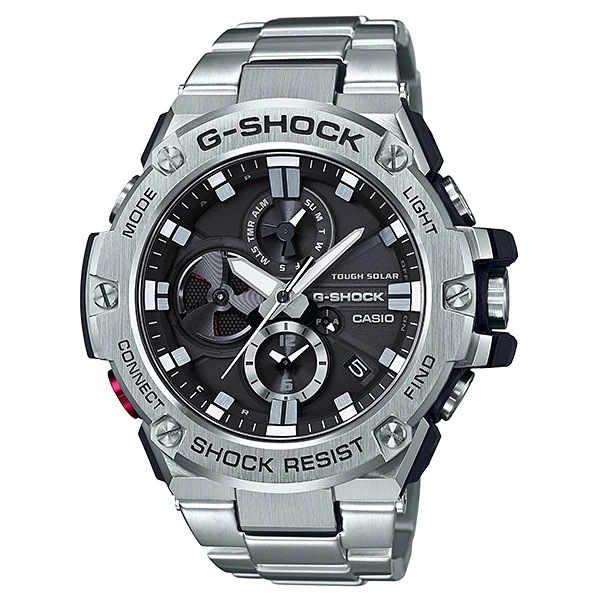 取寄品 正規品 CASIO腕時計 カシオ G-SHOCK ジーショック アナログ表示 ソーラー 丸形 GST-B100D-1AJF 人気モデル メンズ腕時計 36,465円