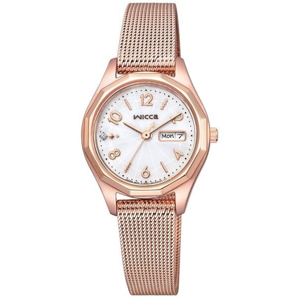 KH3-568-15 wicca (ウィッカ) ソーラーテック腕時計 (レディースウォッチ)