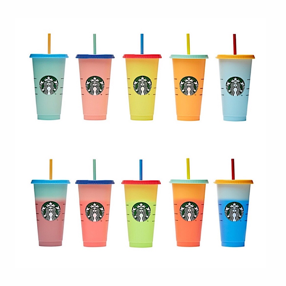スターバックス カラー チェンジ リユーザブル コールドカップ 710ml セット