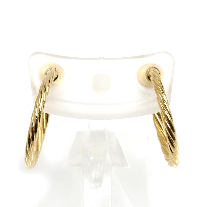 MIKIMOTO ミキモト K18YG イエローゴールド イヤリング 4.6g ネジ式 レディース 中古 美品