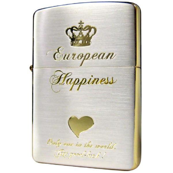 zippo ジッポー ライター 2HZ-SG HAPPY コインストラップ付き ZIPPO