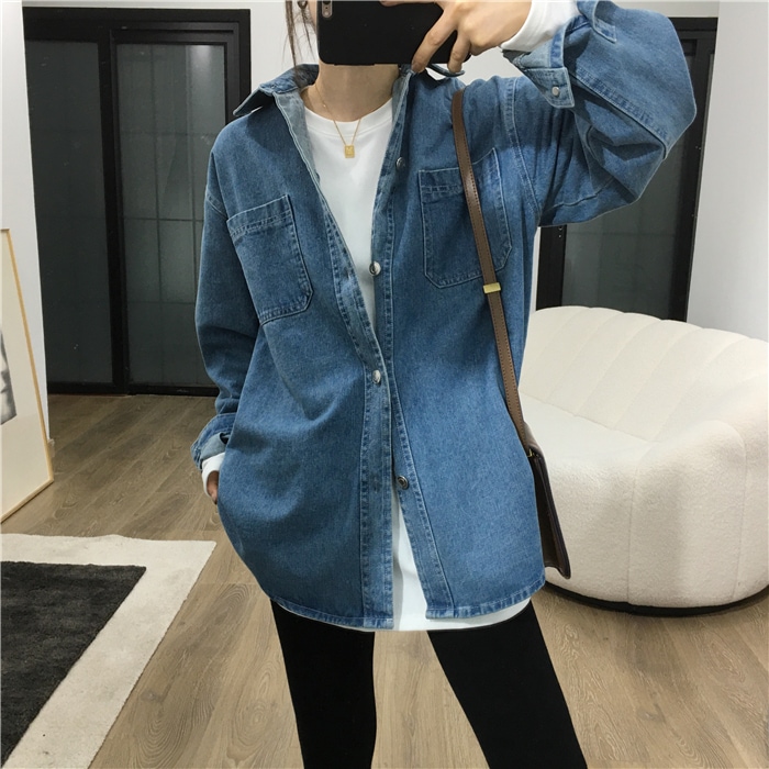 デニムシャツ トップス シャツ 袖あり 長袖 襟付き 前開き デニム かわいい 大人可愛い きれいめ シンプル カジュアル 大人 上品 おしゃれ お洒落 大人可愛い 大人女子 こなれ感 キュート