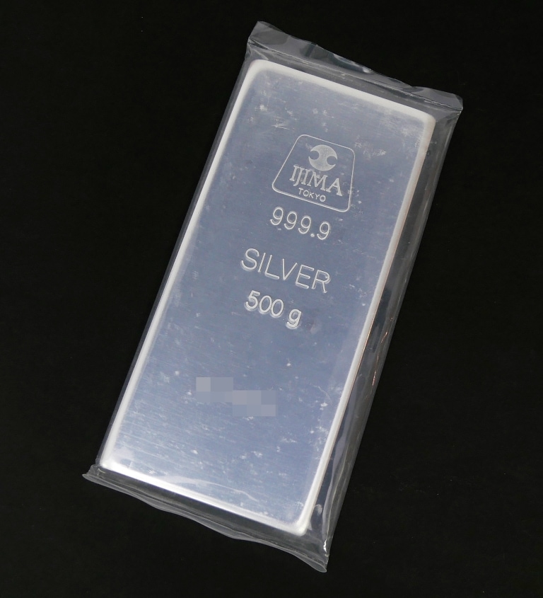 井嶋金銀工業 純銀 インゴット 500ｇ ingot /シルバー/SV999.9(65385)