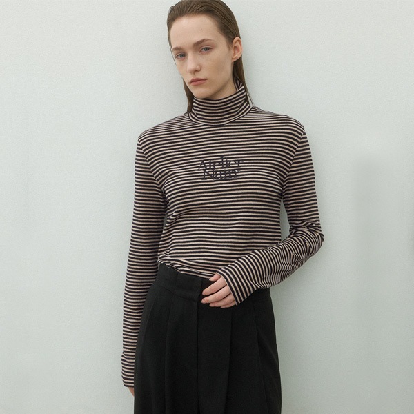 (T-6947)ESSENTIAL STRIPE POLA TEE 5,900円