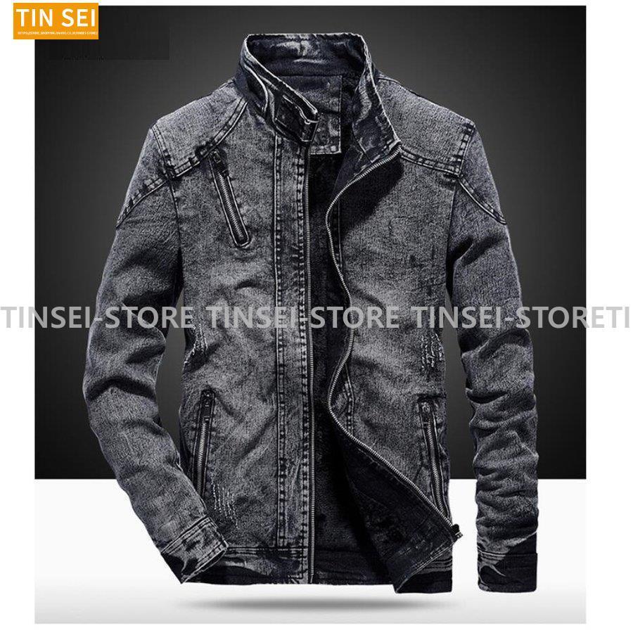 新モデル発売 デニムジャケット メンズライダースジャケット カッコウイイ アウター 立ち襟 ブルゾン カジュアル ゆったり 大きいサイズ 新作 春 秋 スプリングコート 利用可能なポイント