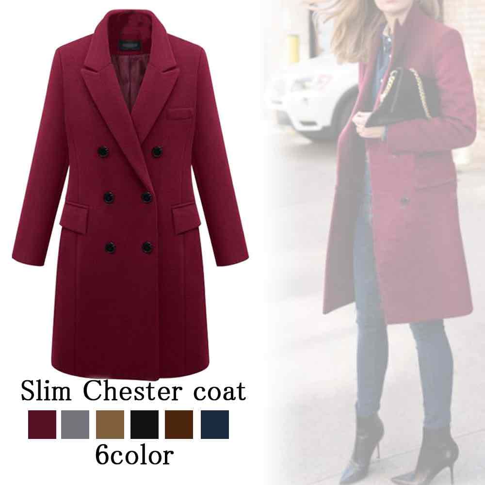 チェスターコート レディース スリムチェスターコート 人気 ショート ショート丈 ブランド 冬 大きいサイズ 50代 ロング コート トレンチコート チェック キャメル 40代 軽い 暖かい ロングコ