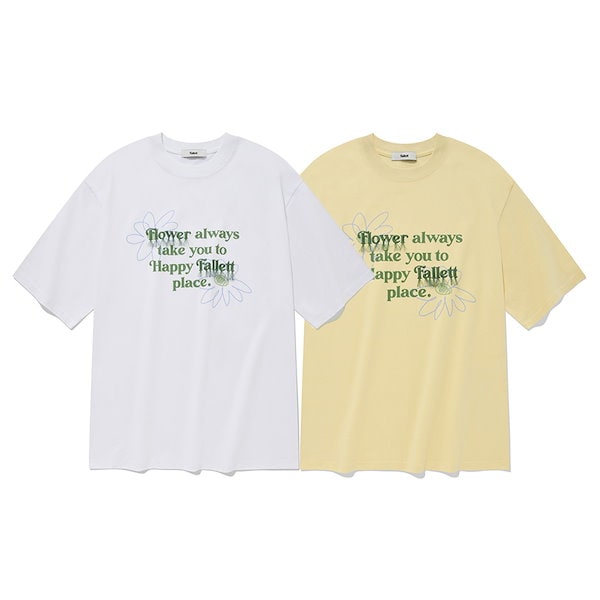 [NCT Dream ジェミン 着用] flower font 半袖 Tシャツ 韓国 アイドル