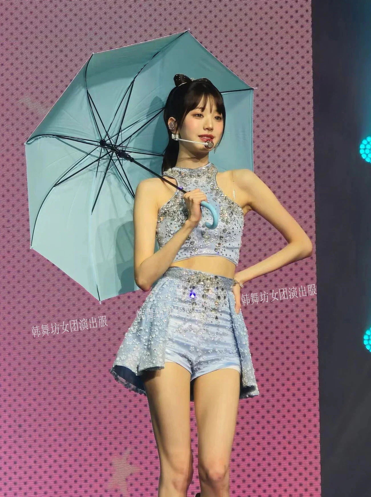 【急速出荷!2枚購入で300円 OFF!】Ive 張元英パフォーマンス衣装重工業ビーズジャズステージスーツ 7,802円