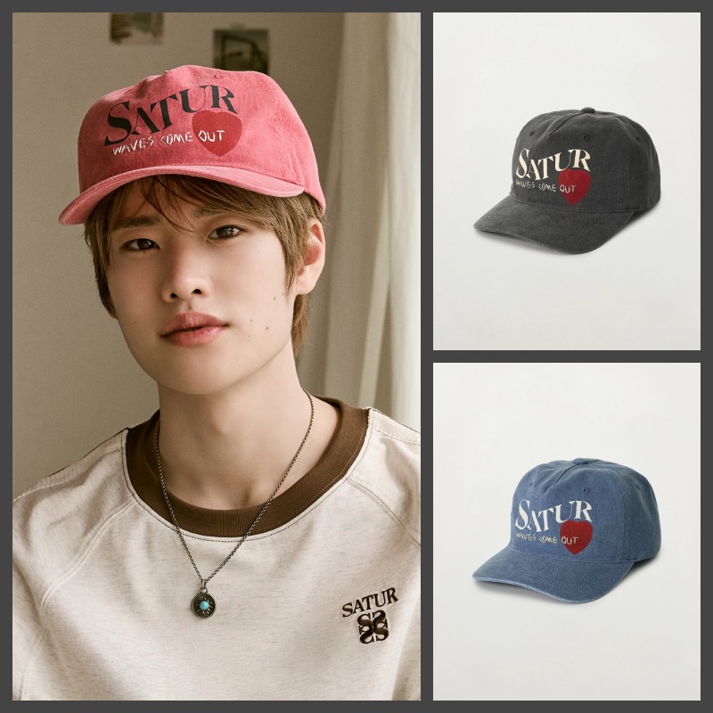 【SATUR】 [RIIZEs Pick] 26SS 5 PANEL VINTAGE LOGO CAP : 3COLORS