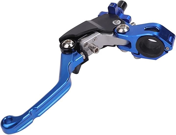 ウルトラライト クラッチ レバー ピボット パーチ YZ125 YZ250 XR250 SL230 WR250 セロー250 CRF125 CRF150 CRF250L 等(ブルー)