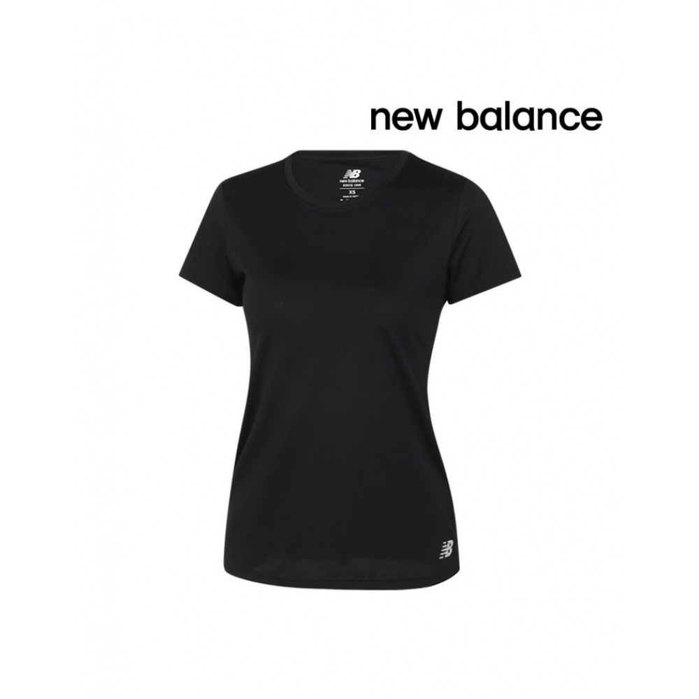 ニューバランス女性用ショートスリーブ T シャツコアランブラック WT11205-BK