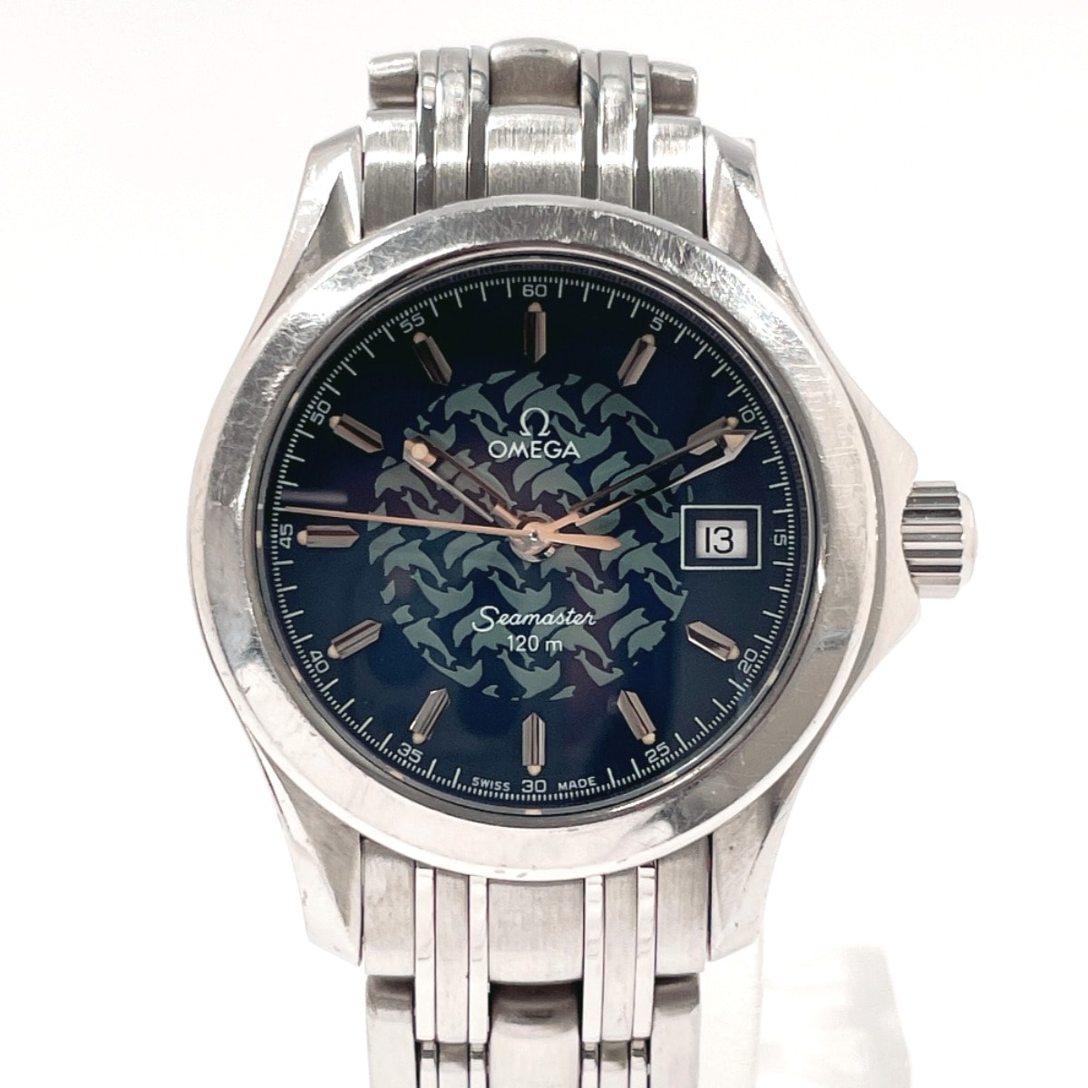 2580.8 ジャックマイヨール 1997 シーマスター 120 腕時計 シルバー ステンレススチール レディース