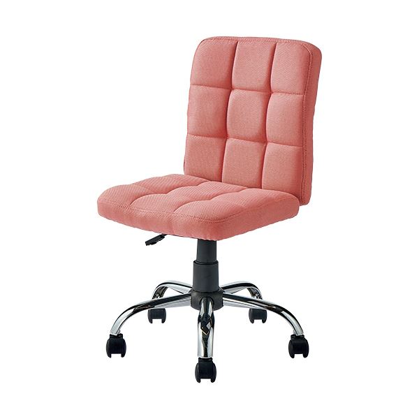 （まとめ）YAMAZEN ファブリックチェア ライトピンク FCL-42（LPI） 1脚[x2セット]