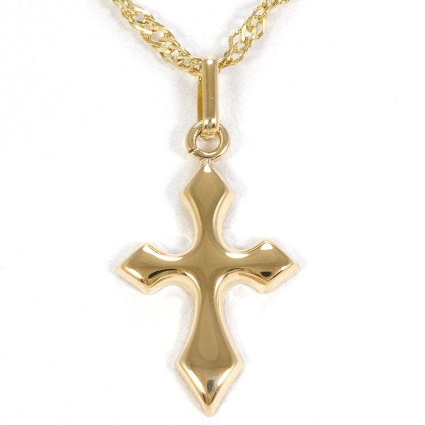 K18 18金 YG イエローゴールド ネックレス 総重量約2.1g 約43cm ジュエリー 中古