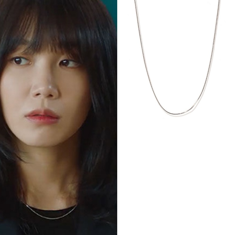 [チョンウンジ着用][SILVER925] SNAKE CHAIN NECKLACE 韓国人気女性アイドル着用 韓国女性アクセサリー
