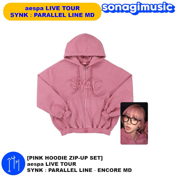 Qoo10] SMエンターテインメント [PINK HOODIE ZIP-UP