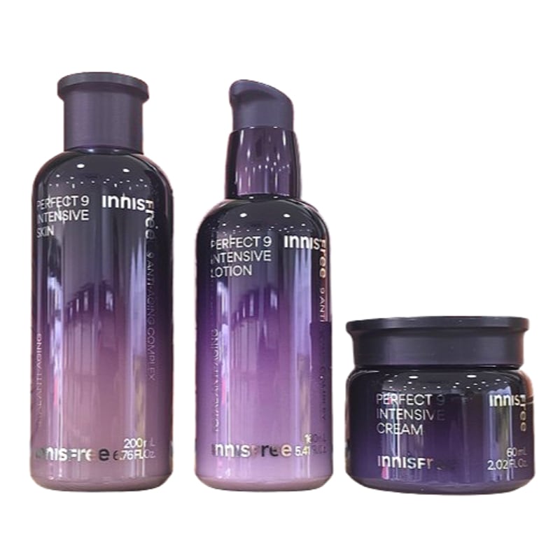 パーフェクト9 インテンシブ スキン200ml＋ローション160ml＋クリーム60ml セット / 化粧水 乳液 クリーム スキンケア デイリーケア 保湿 セット