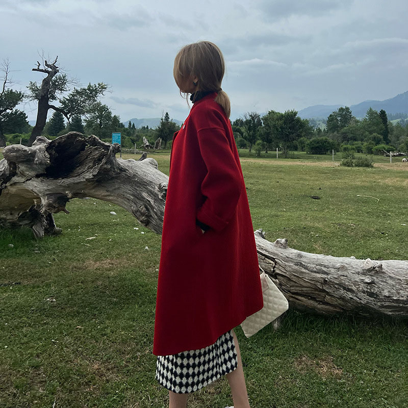 チェスターコート レディースコートウール アウター トレンチコート ベルト付き コート ボタン ロング コート 女性 高級感 カジュアル 通勤 暖かさ 無地