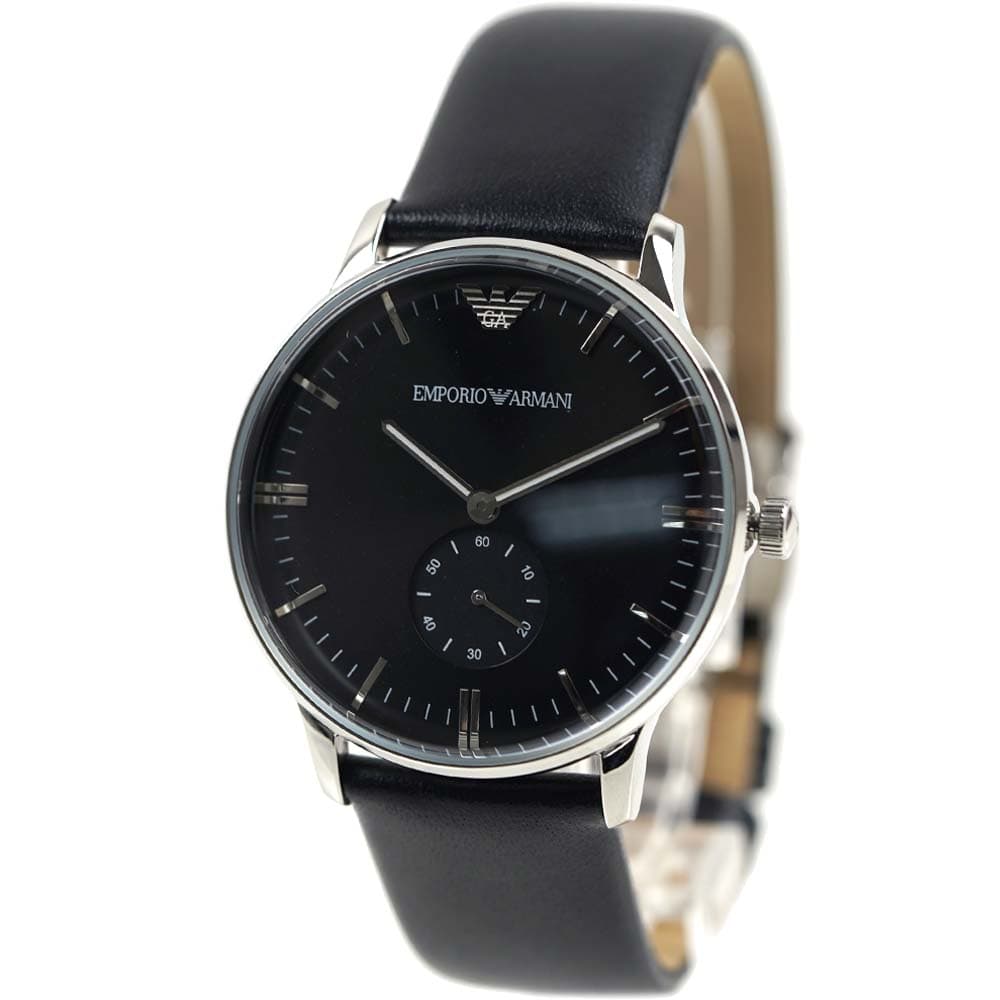 エンポリオアルマーニ 腕時計 メンズ ブラック EMPORIO ARMANI GIANNI AR0382