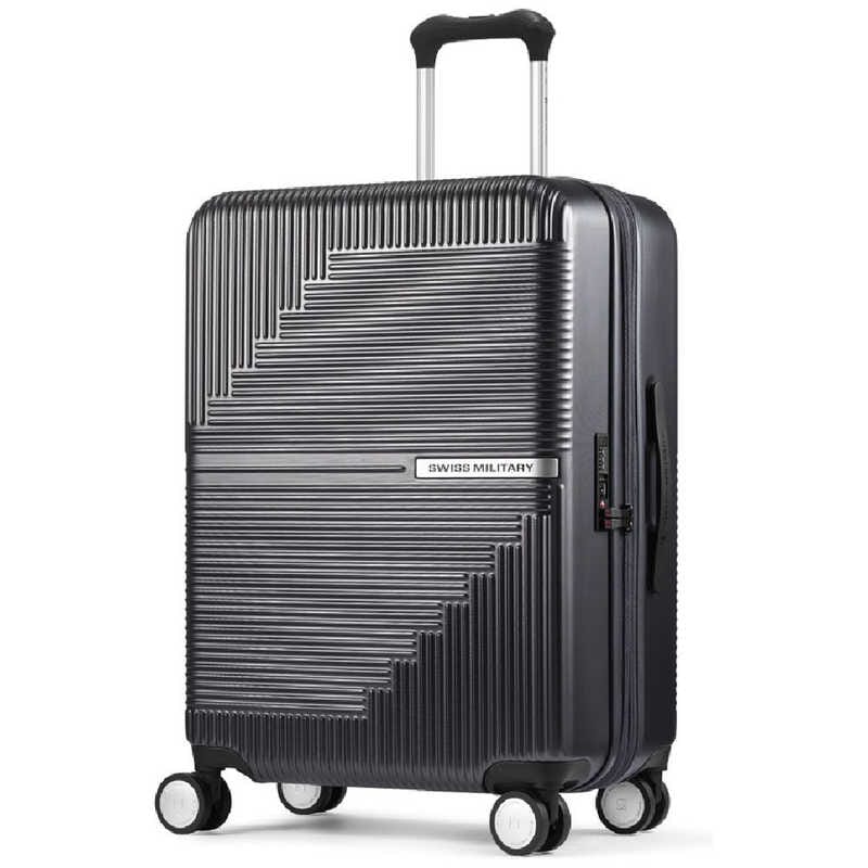 SWISSMILITARY スーツケース GENESIS(ジェネシス) 66cm 無料預入 74L 5cm拡張 TSAロック搭載 ダークグレー SM-O324 GRAY