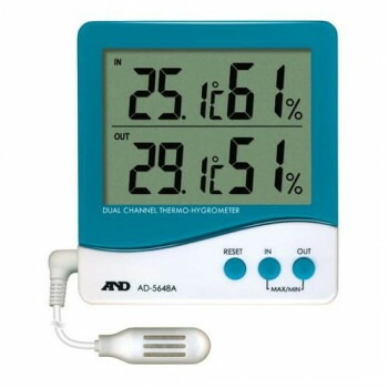 A＆D 外部温湿度センサー付き温湿度計 デュアルチャンネル AD5648A