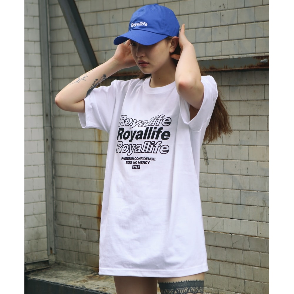 ROYALLIFE RL229マルチロゴ半袖 - ホワイト