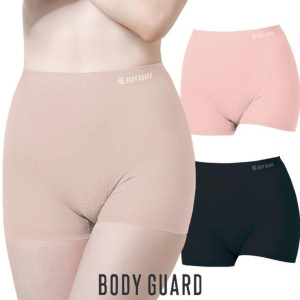 BGボディガード リブ フュージング レディース ドロワーズ 下着 3枚 シームレス パンティー_3