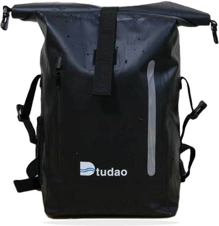 ドライバッグ 防水バッグ ドラム型 新素材 防塵 ブラック ベルト有( 81) ブラック 黒, 35L)