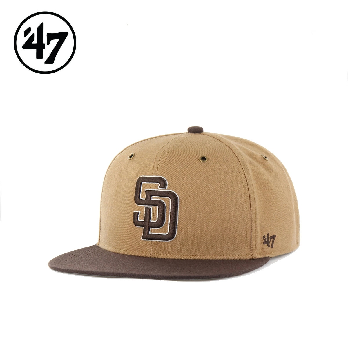 キャップ 帽子 サンディエゴ・パドレス キャプテン キャメル×ブラウン San Diego Padres WORK SHOP CAPTAIN CAP Camel x Brown 調節可能 チームロゴ