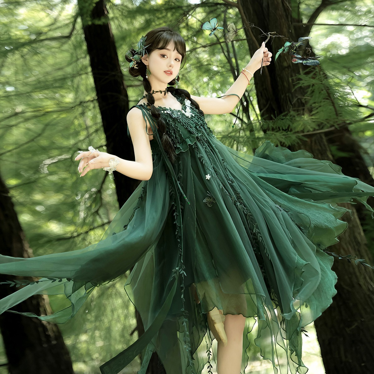 在库限りです! 正規品コケ新韓国cos要素不規則スカートストラップワンピース夏