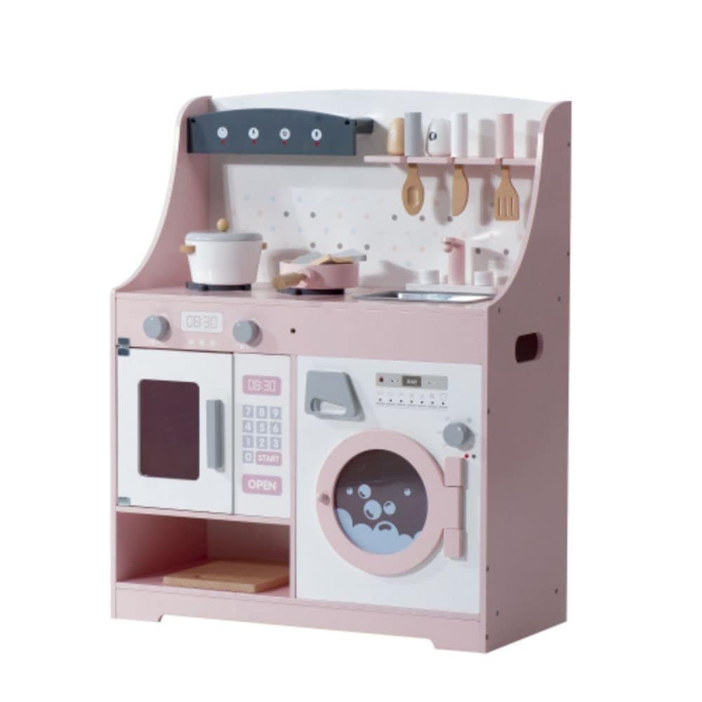 BTM おままごと キッチン 木製 調理器具付き ままごとセット 台所 ミニキッチン 知育玩具 まねっこ 調味料 食材 おもちゃ 子供用 収納 プレゼント ギフト クリスマスプレゼント お誕生日