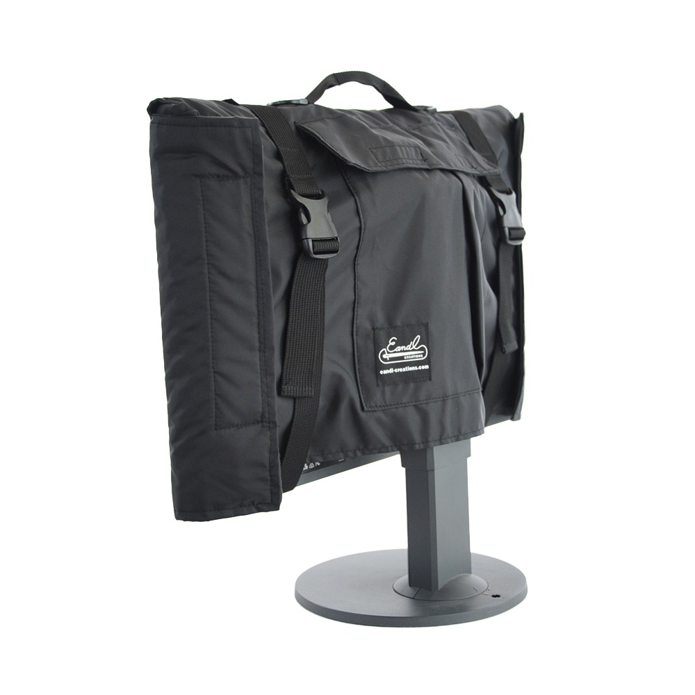 22インチ ディスプレイ モニター用 キャリングケース（マチあり）ナイロン ブラック 22MASHNYLNMBKEC Made in Japan 22inch モニターケース モニターカバー