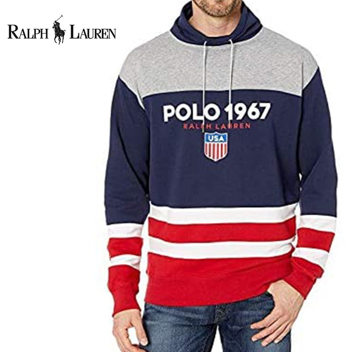 POLO Ralph LaurenPolo Ralph Lauren　ポロラルフローレン　メンズスウェットパーカー（フードなし）r496