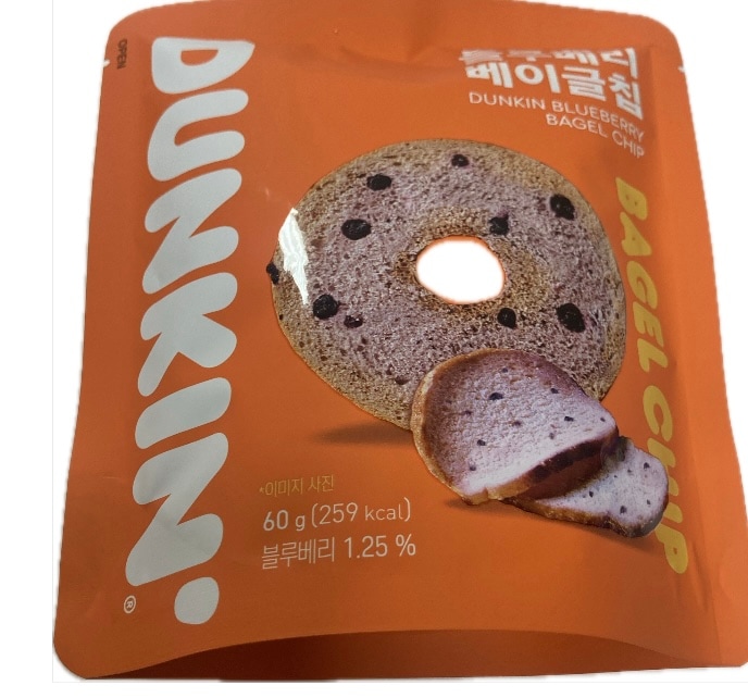 (10個)ブルーベリーベーグルチップ (韓国限定) 60g x 10 (bagle chip) ブルーベリー 1.25%