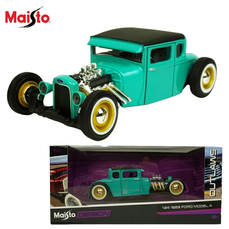 ダイキャスト 1/24 箱入り ミニカーMAISTO 1:24 1929 FORD MODEL A OUTLAWSマイスト フォード モデルエー アウトロウ ダイキャストカーミ