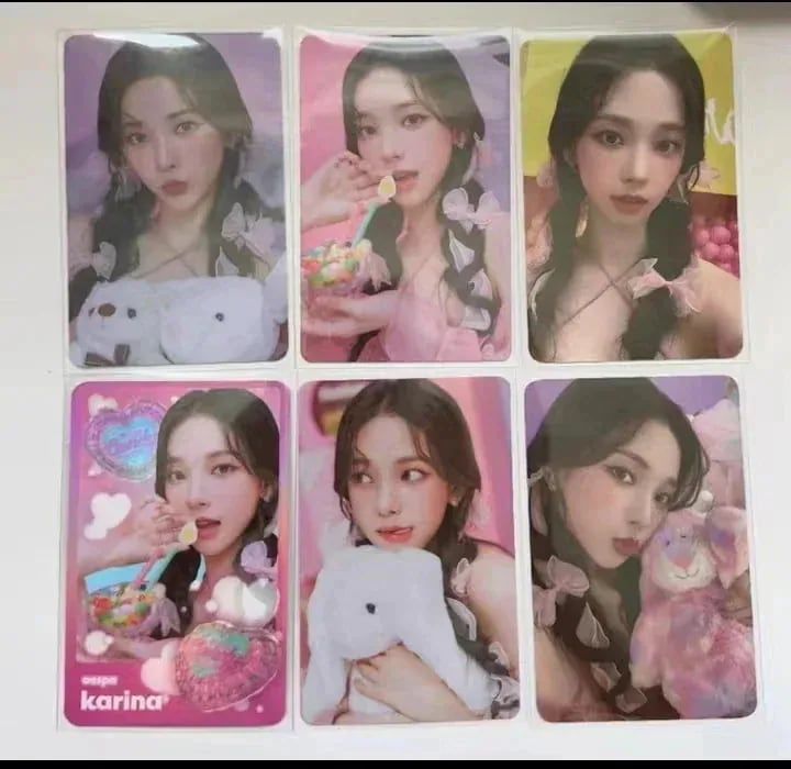 aespa エスパ candy pocket ランダム トレカ 6セット　aespaトレカ　candy pocket ランダムトレカ　全員