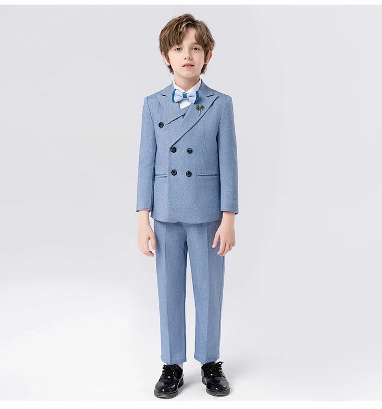 子供スーツ 男の子 スーツ フォーマルスーツ 入園式 卒業式 二つボタン 春秋冬 おしゃれ ジャケット+パンツ+ベスト+ワイシャツ＋蝶結び 結婚式 キッズスーツセット 入学式 結婚式 お宮参り 発表会