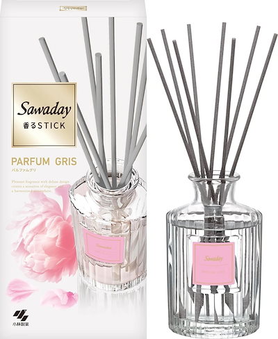他サイト： 【まるで香水のような 部屋の芳香剤 】サワデー香るスティック パルファム グリ 本体 70ml [ 小林製薬 ] 芳香剤 部屋用 【 部屋 玄関 に映える ディフューザー 】 ルームフレグランス フレの商品画像
