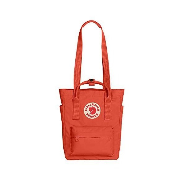 Fjallraven, Kanken Totepack Mini Backpack with Tablet Sleeve for Everyday Use and Travel, Rowan Red