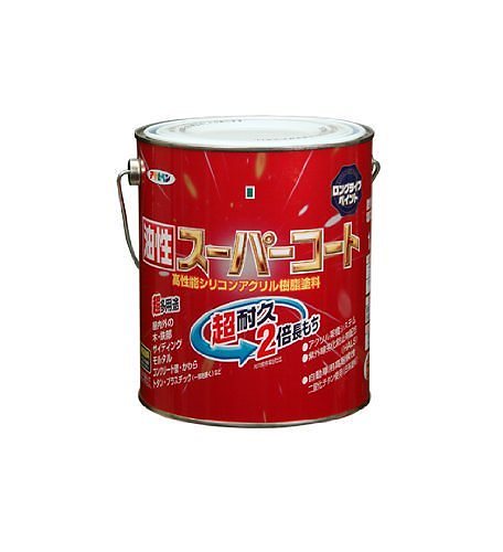 （まとめ買い）油性スーパーコート 1.6L 空色 [x3缶セット]