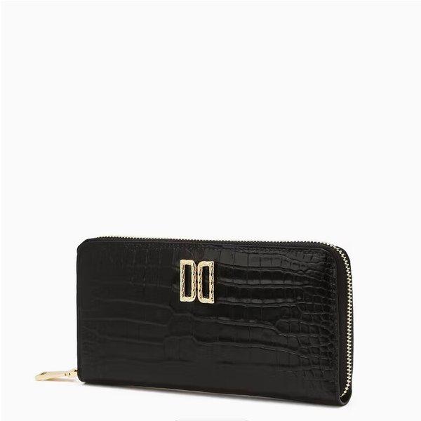 AK Bundang店 ハンドバッグ ブラック DDロゴ 牛革 長財布 DCWA6E298BK