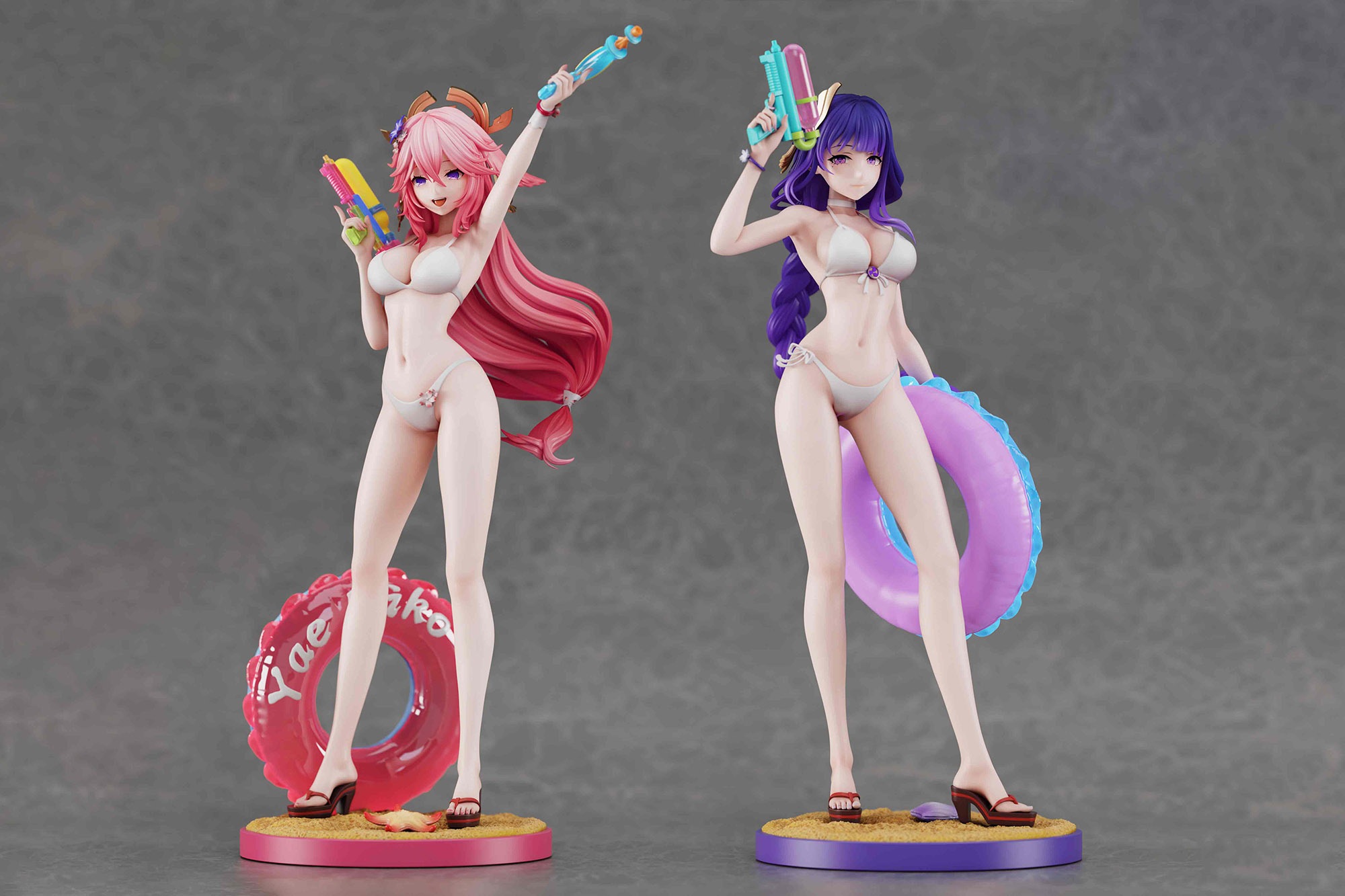 八重神子 雷電将軍 雷電影 フィギュア 水着Ver. 1/6スケール 塗装済み完成品 ガレージキット F.F.S.S 限定販売 スタチュー