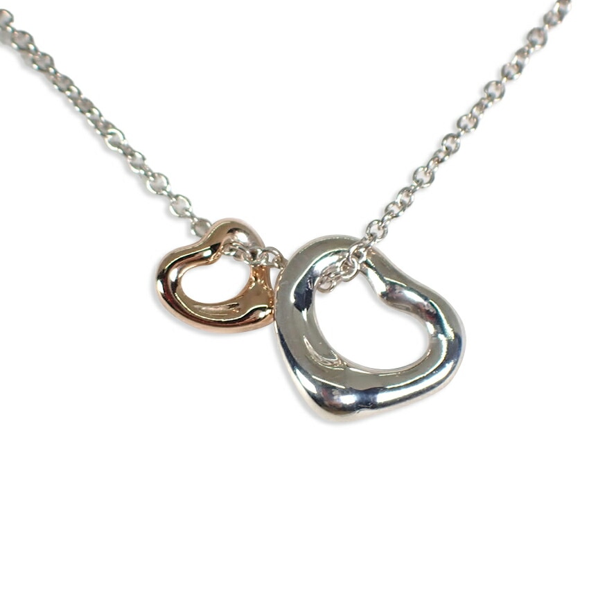 豊富な，得価】 TIFFANY ティファニー 925/750 ダブルハート