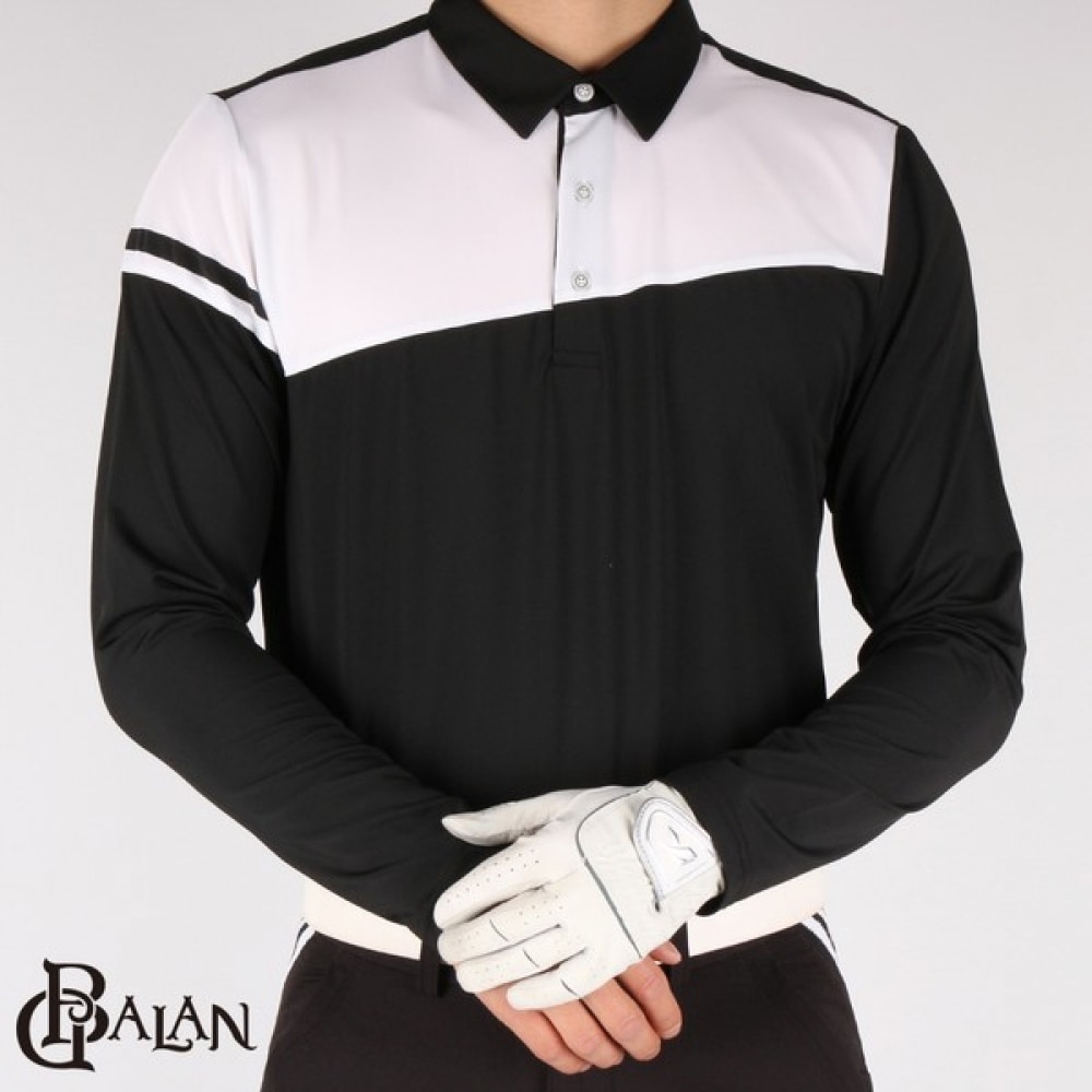 (モストジェントルマン) G-BALAN B ダイアゴナルゴルフカラティ高伸縮性スポーツメンズラインラウンディングゴルフウェア 4スパン軽量長袖ジバランビッグサイズ