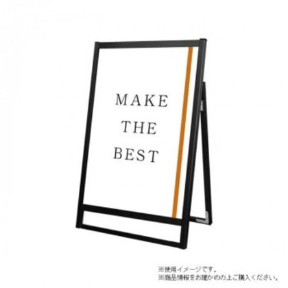 TOKISEI 常磐精工 ブラックフラットオープンスタンド看板A1ロウ片面 BFOSK-A1LK