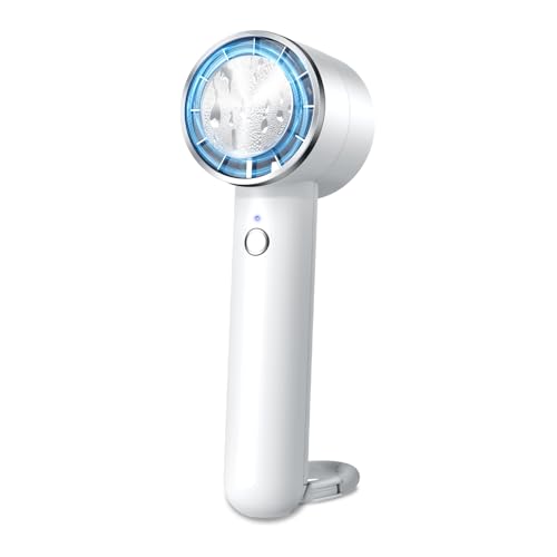 携帯扇風機 ハンディファン 冷却プレート搭載 接触冷感 手持ち扇風機 熱中症対策 3段階風力 強力 大風量 涼しい 3200mAh大容量 usb充電式 軽量 小型 卓上 ミニファン 携帯便利 アウトド